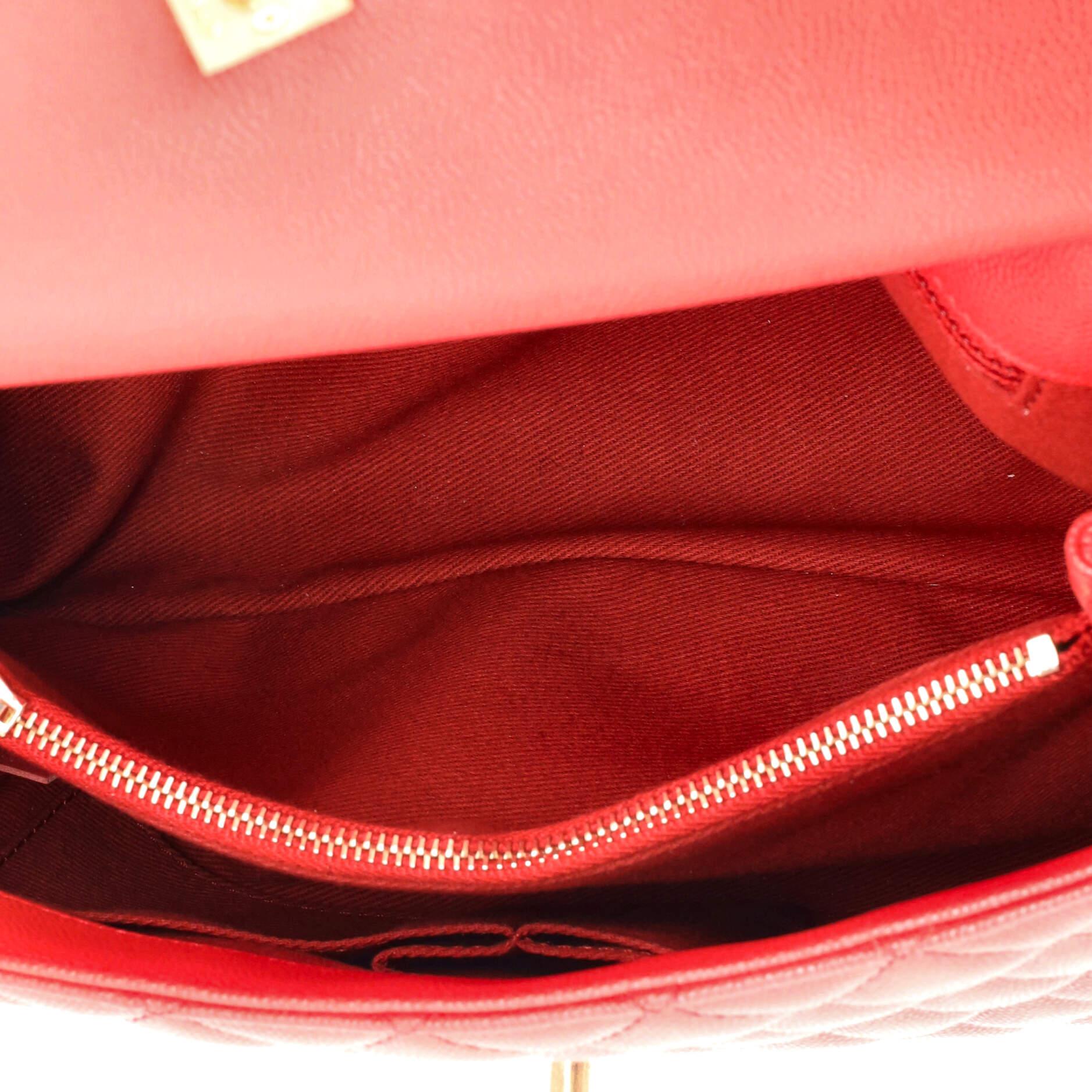 Chanel Coco Top Handle Bag Quilted Caviar Small 2