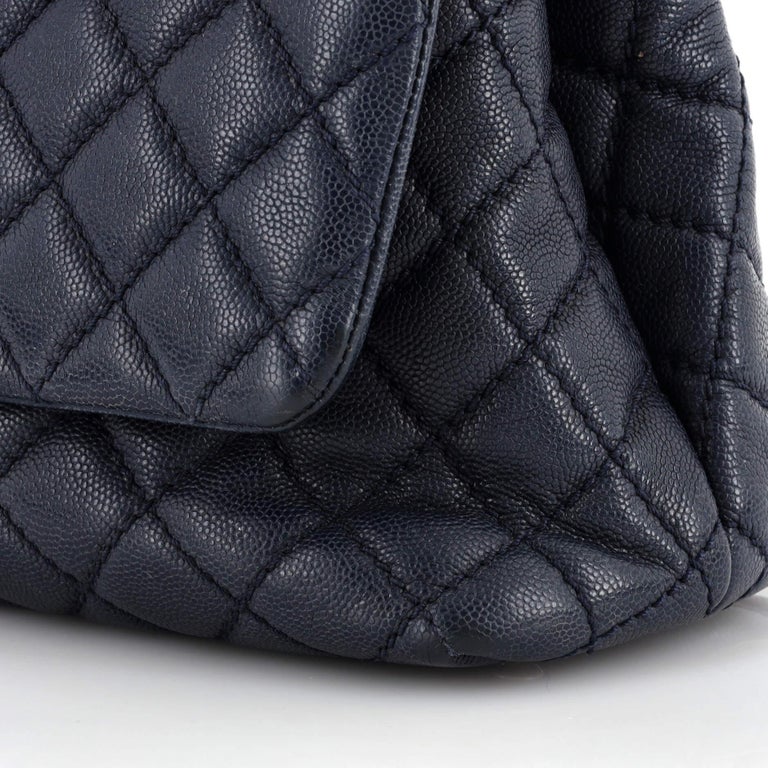 Chanel Coco Top Handle Bag Quilted Caviar Small For Sale at 1stDibs
