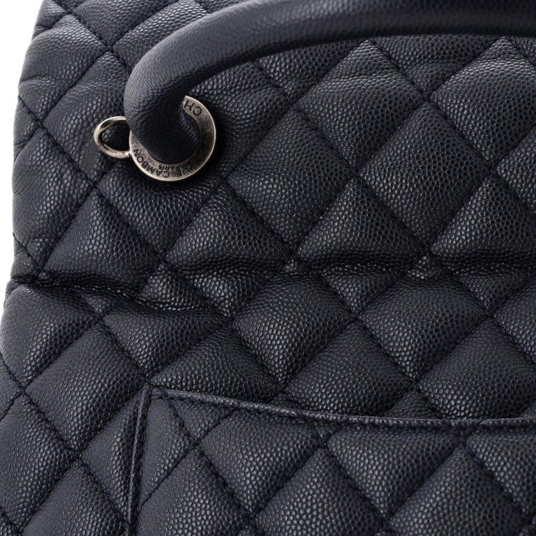 Chanel Coco Top Handle Bag Quilted Caviar Small For Sale at 1stDibs