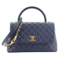 Chanel Caviar Leather Small Coco Top Handle Bag – STYLISHTOP