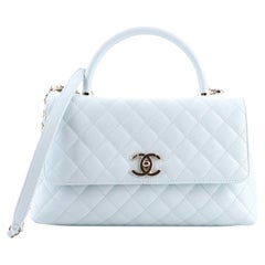 Chanel Coco Top Handle Bag Quilted Caviar Small