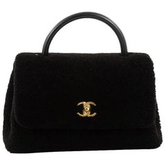 chanel coco handle shearling bag – medium Chanel Coco Top Handle Bag Shearling Medium
