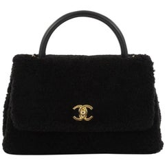 chanel top handle bag Chanel Coco Top Handle Bag Shearling Medium