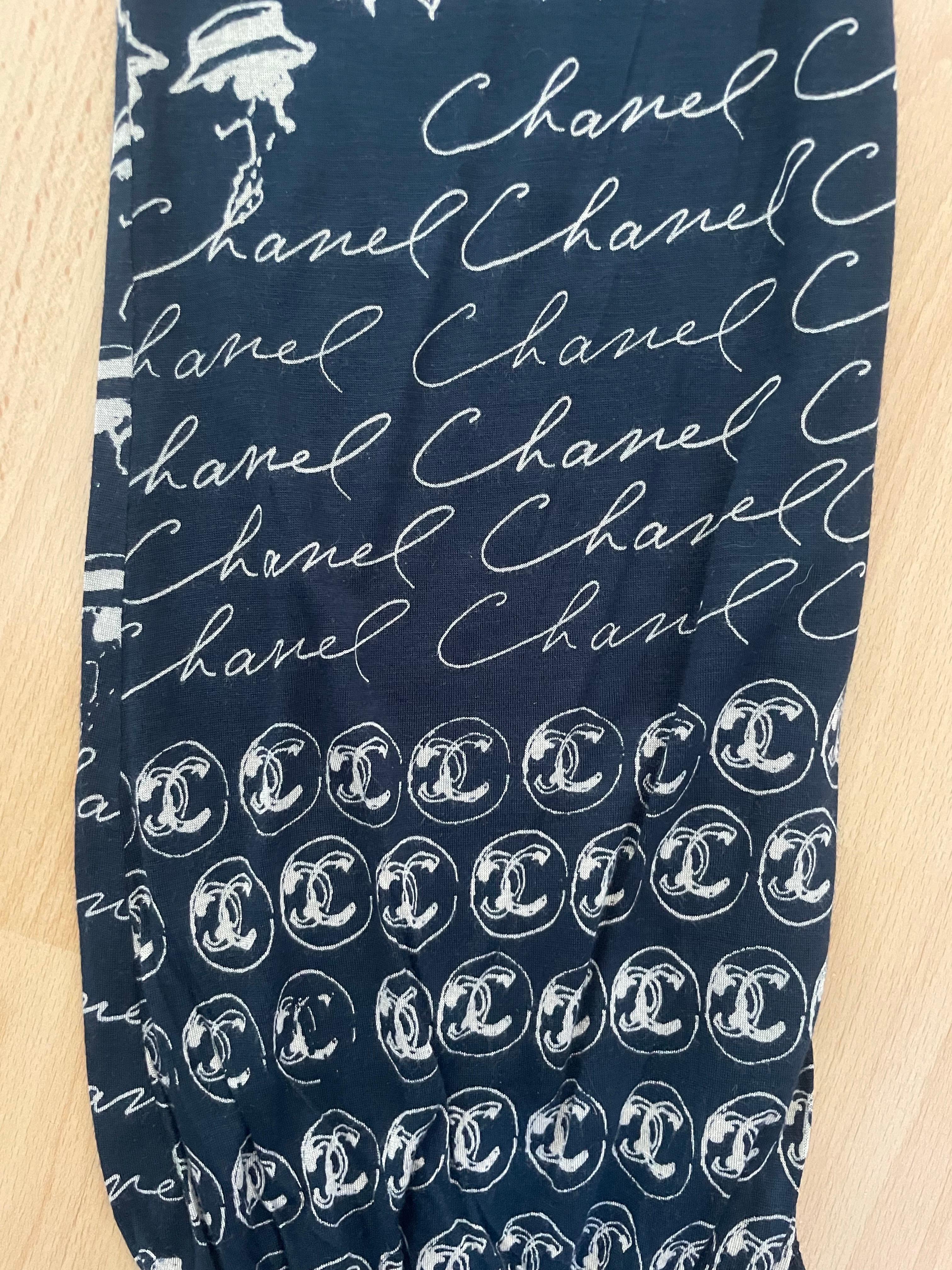 CHANEL. Pantalon Coco Cambon CC logo en vente 3