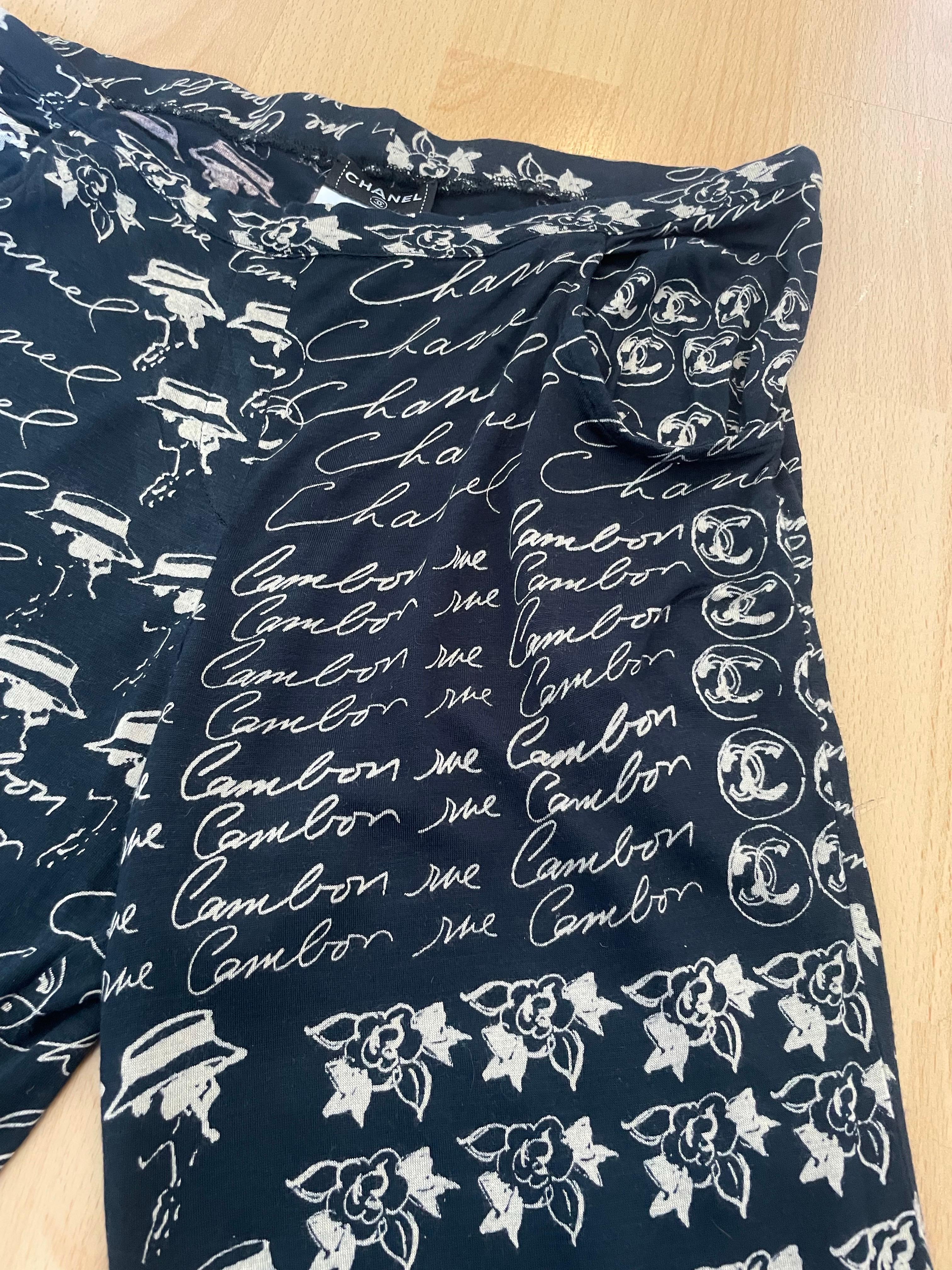 CHANEL. Pantalon Coco Cambon CC logo en vente 4