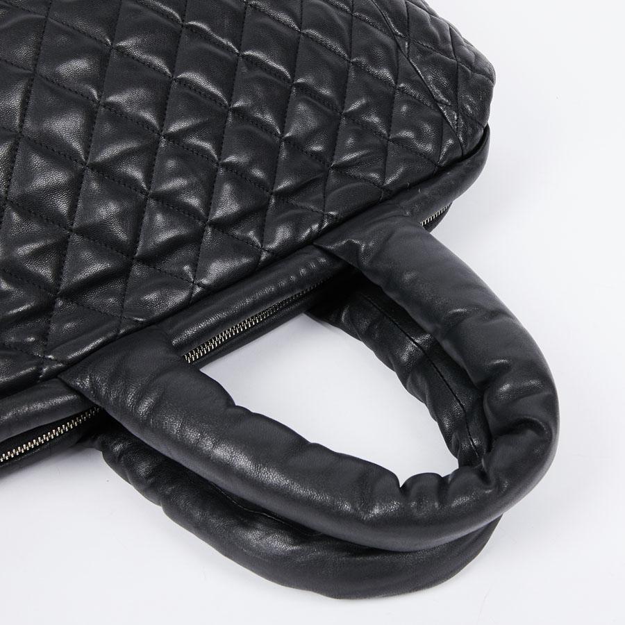 Women's Chanel Cocoon Bag In Black Leather