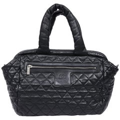 Chanel Cocoon Bag In Black Leather