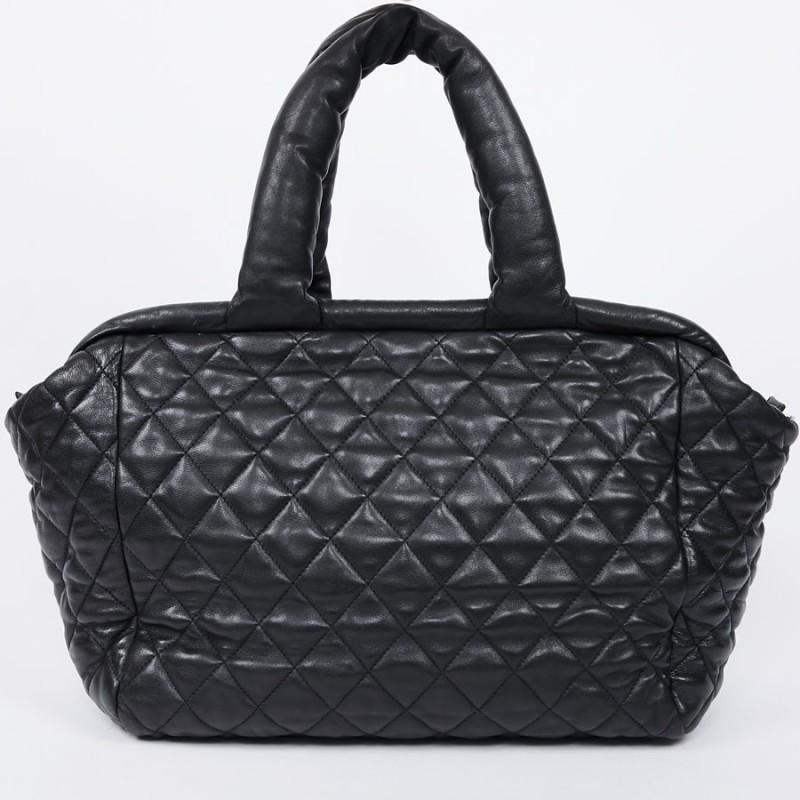 Black Chanel Cocoon black Leather Bag