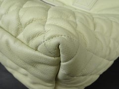 Chanel Cocoon Quilted Caviar 216668 White Leather Tote