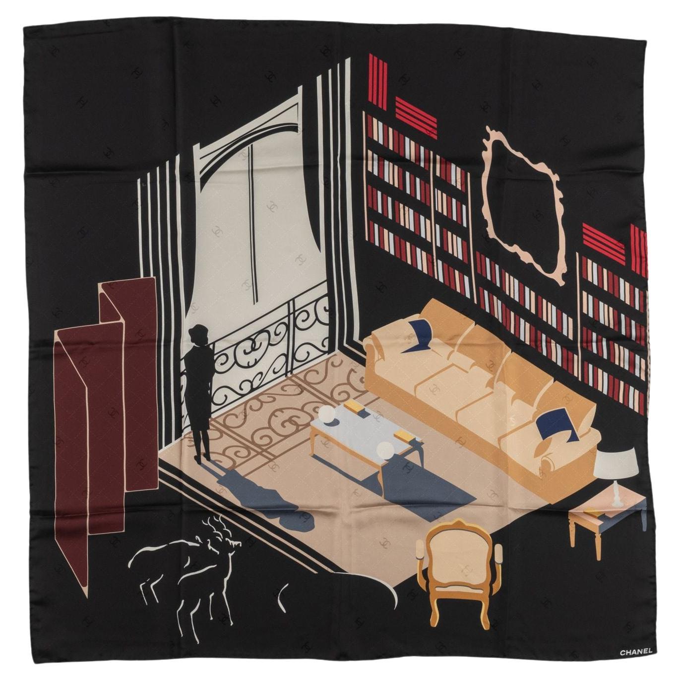 Chanel Coco's Apt Interlocking CC Scarf im Angebot