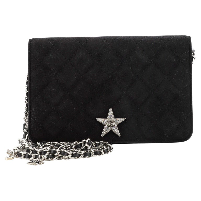 Chanel Cocostellar Wallet On Chain Quilted Suede