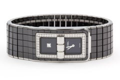 Chanel Code Coco Black Ceramic Diamond Bezel Quartz Watch H5148