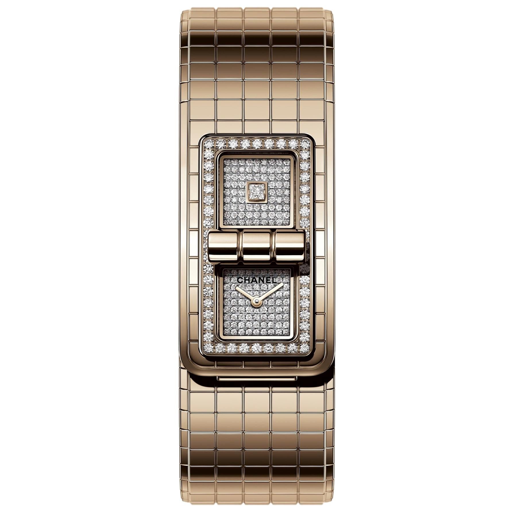 Chanel Camellia Diamond Sapphire Flower Watch at 1stDibs chanel