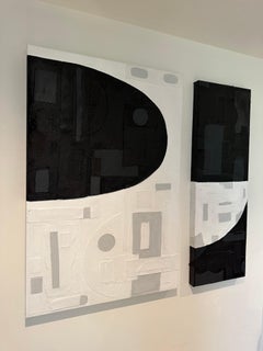 Boheme,  Abstract Painting, Mixed Media on Canvas