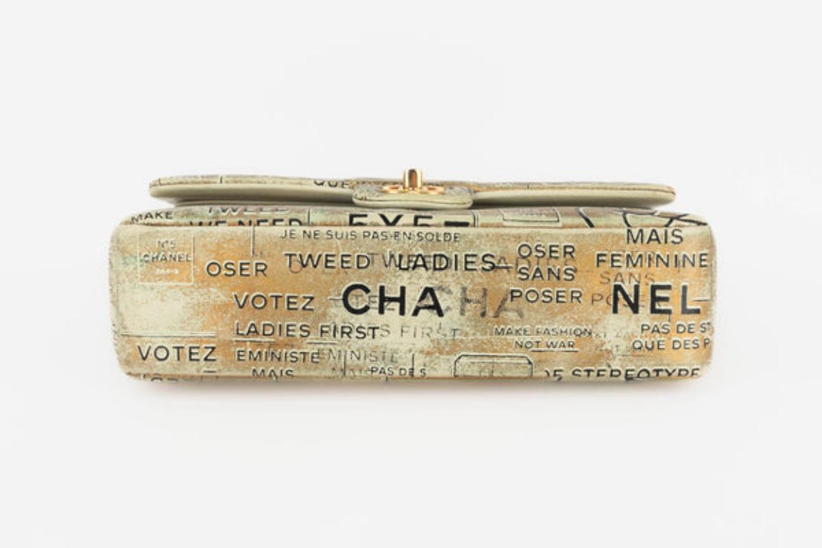 Chanel, bedruckte Ledertasche im Collage-Stil, 2015 3
