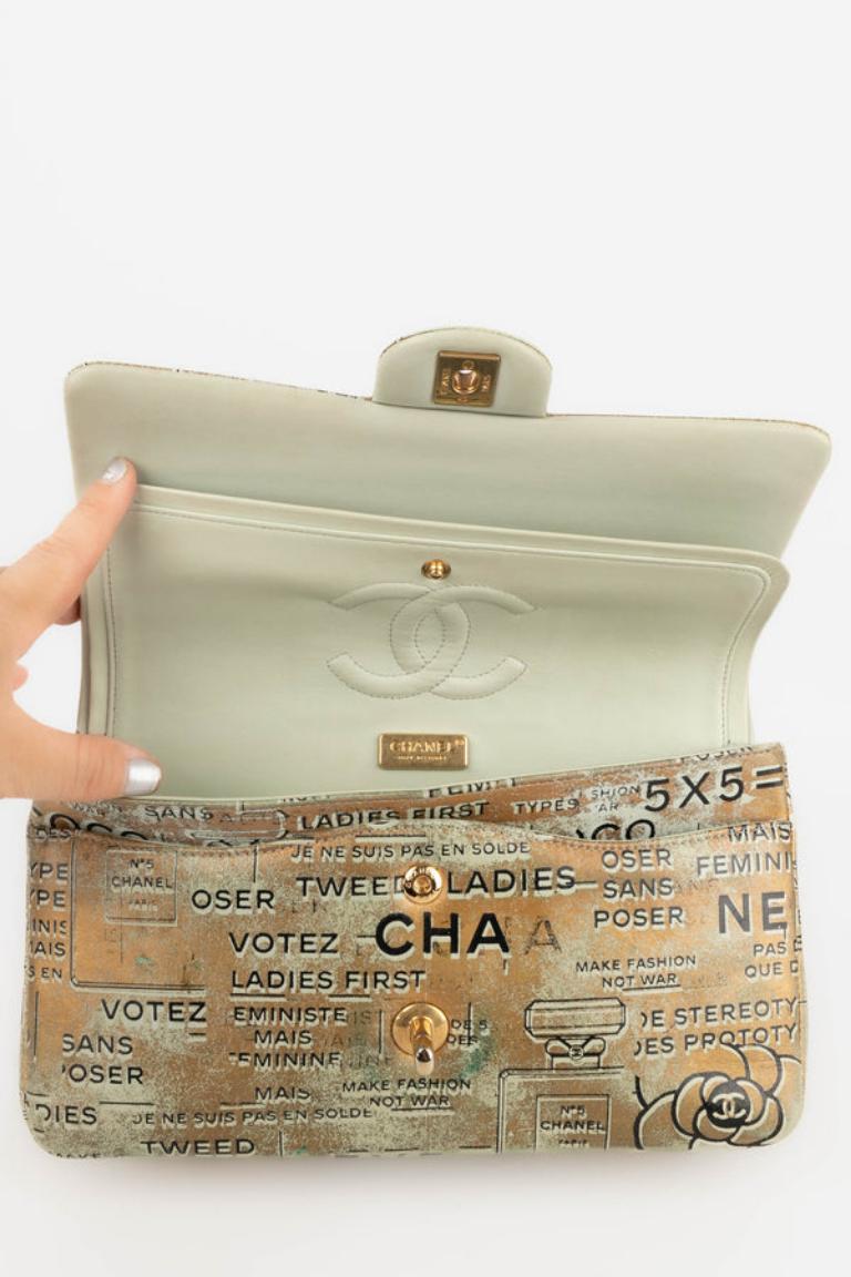 Chanel, bedruckte Ledertasche im Collage-Stil, 2015 4
