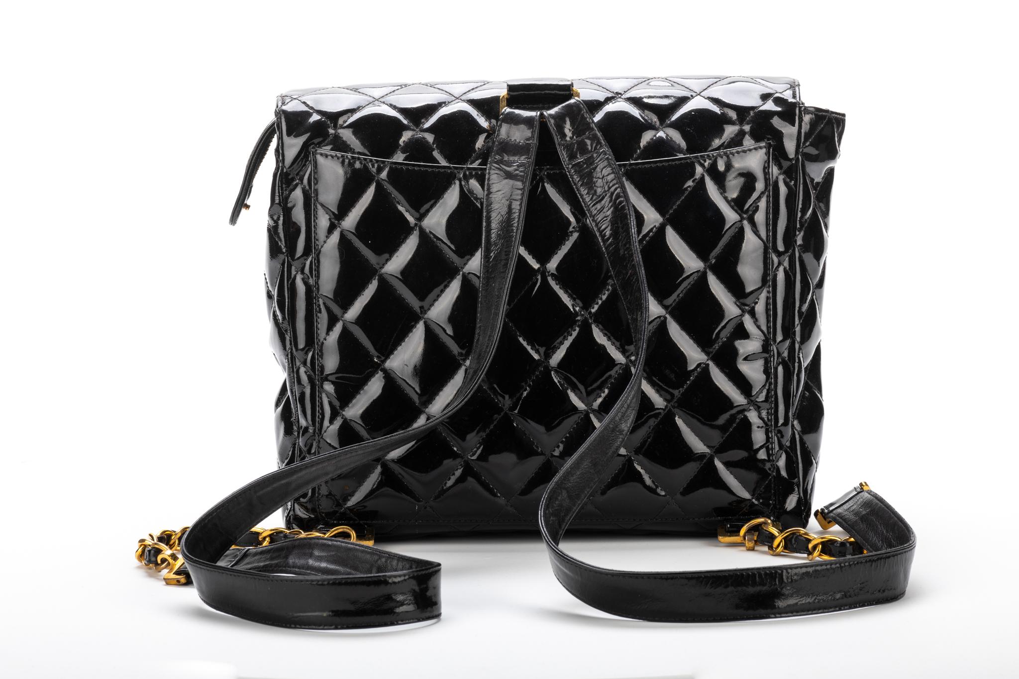 Women's or Men's Chanel Collectible 1990's Vintage Black Backpack Bag