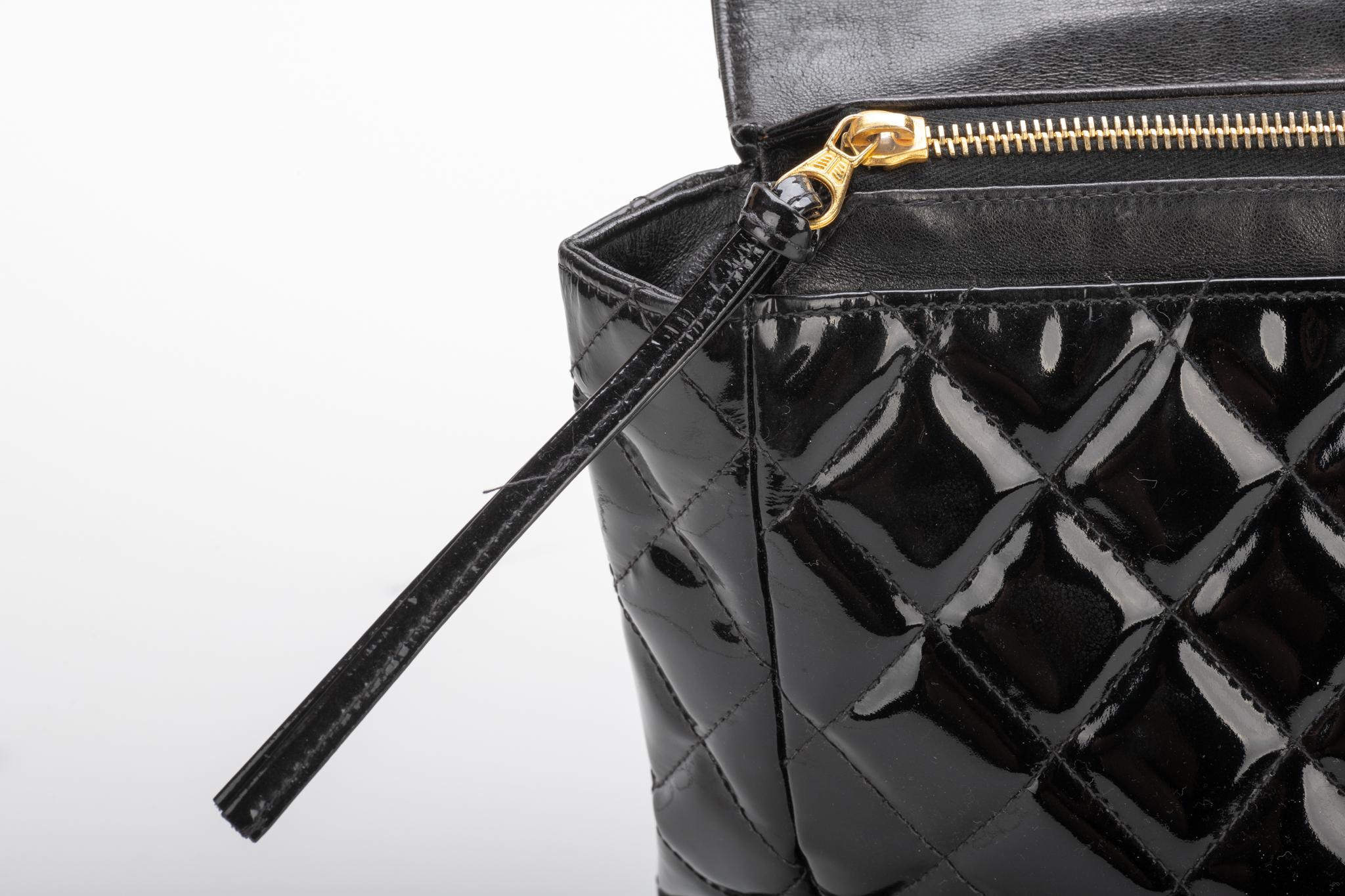 Chanel Collectible 1990's Vintage Black Backpack Bag 4