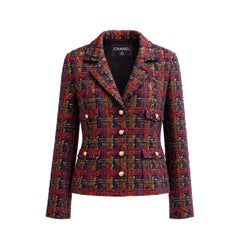 CHANEL Collectible 1993 Runway Lesage Ribbon Tweed Jacket 34 FR