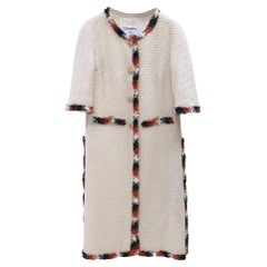 Chanel Collectible 2007 Fall Ecru Tweed Jacket 38 FR