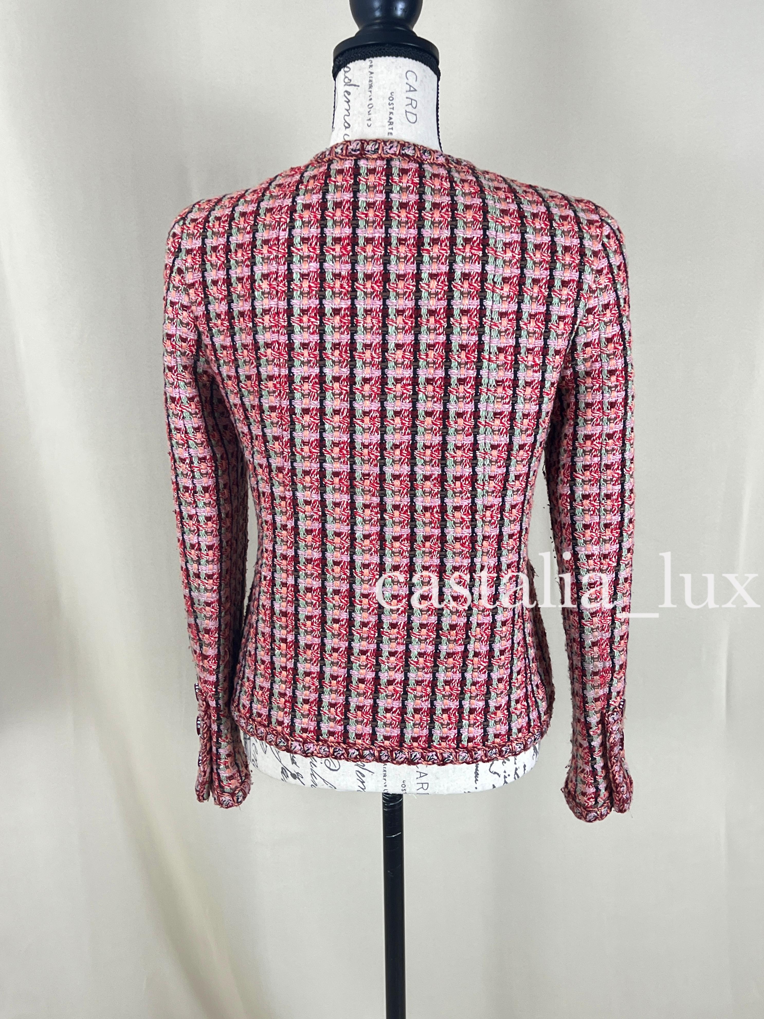 Chanel Collectible 4-Pockets Tweed Jacket For Sale 7