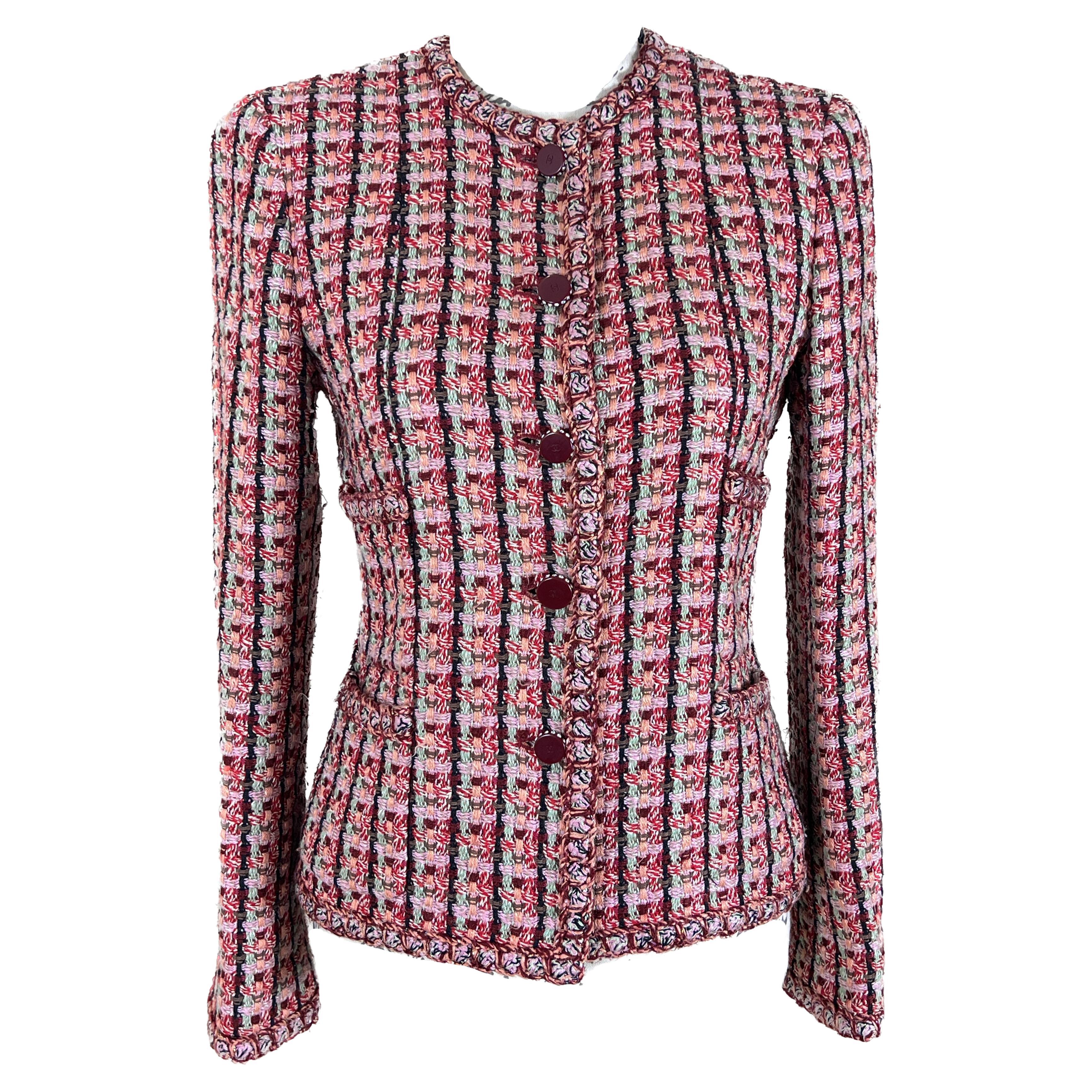 Chanel Collectible 4-Pockets Tweed Jacket For Sale