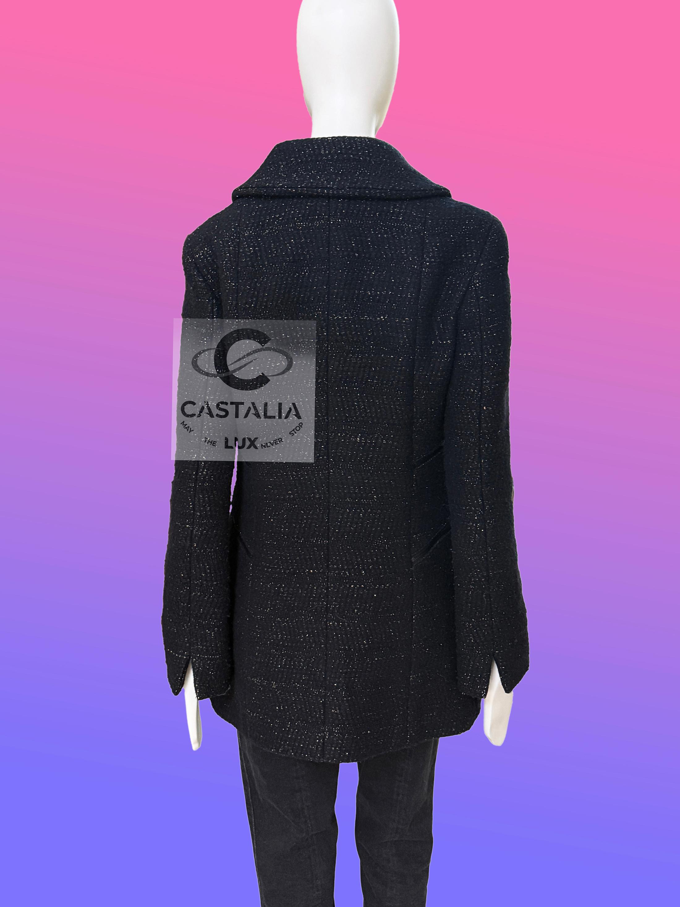 Chanel Collectible Artefact Schwarz Multi-Pocket Jacke 38 FRu2028 im Angebot 7