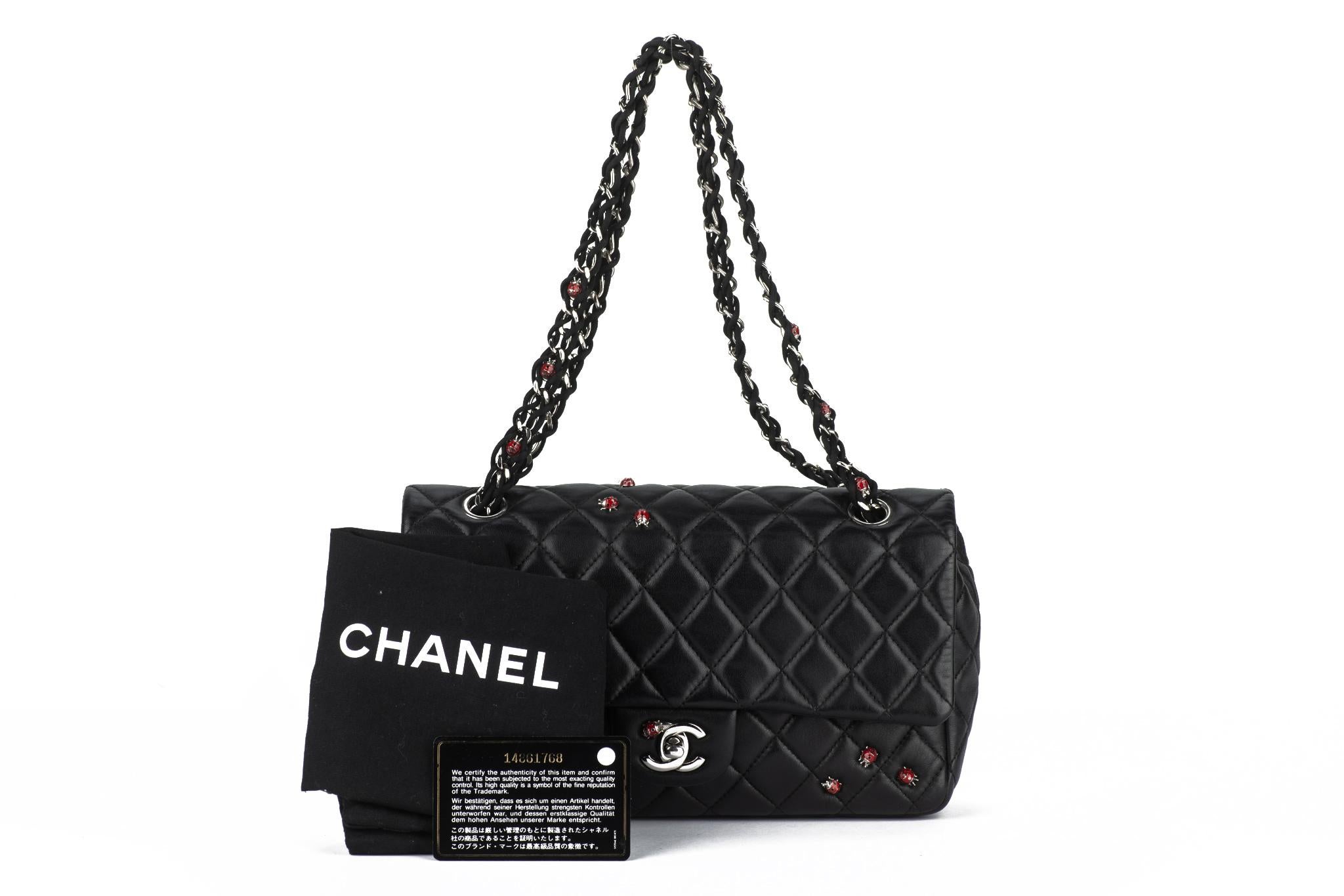 Chanel Collectible Black Ladybug Flap 15
