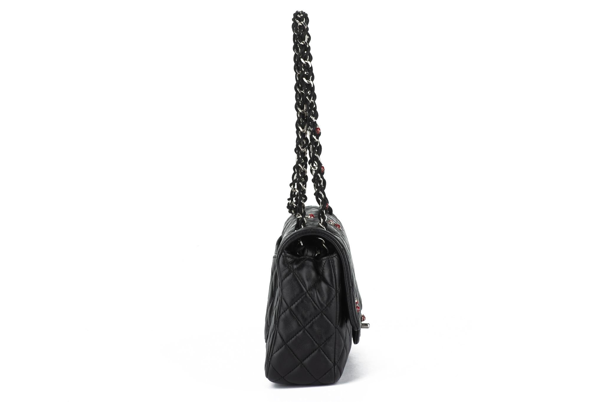 Chanel Collectible Black Ladybug Flap In Excellent Condition In West Hollywood, CA