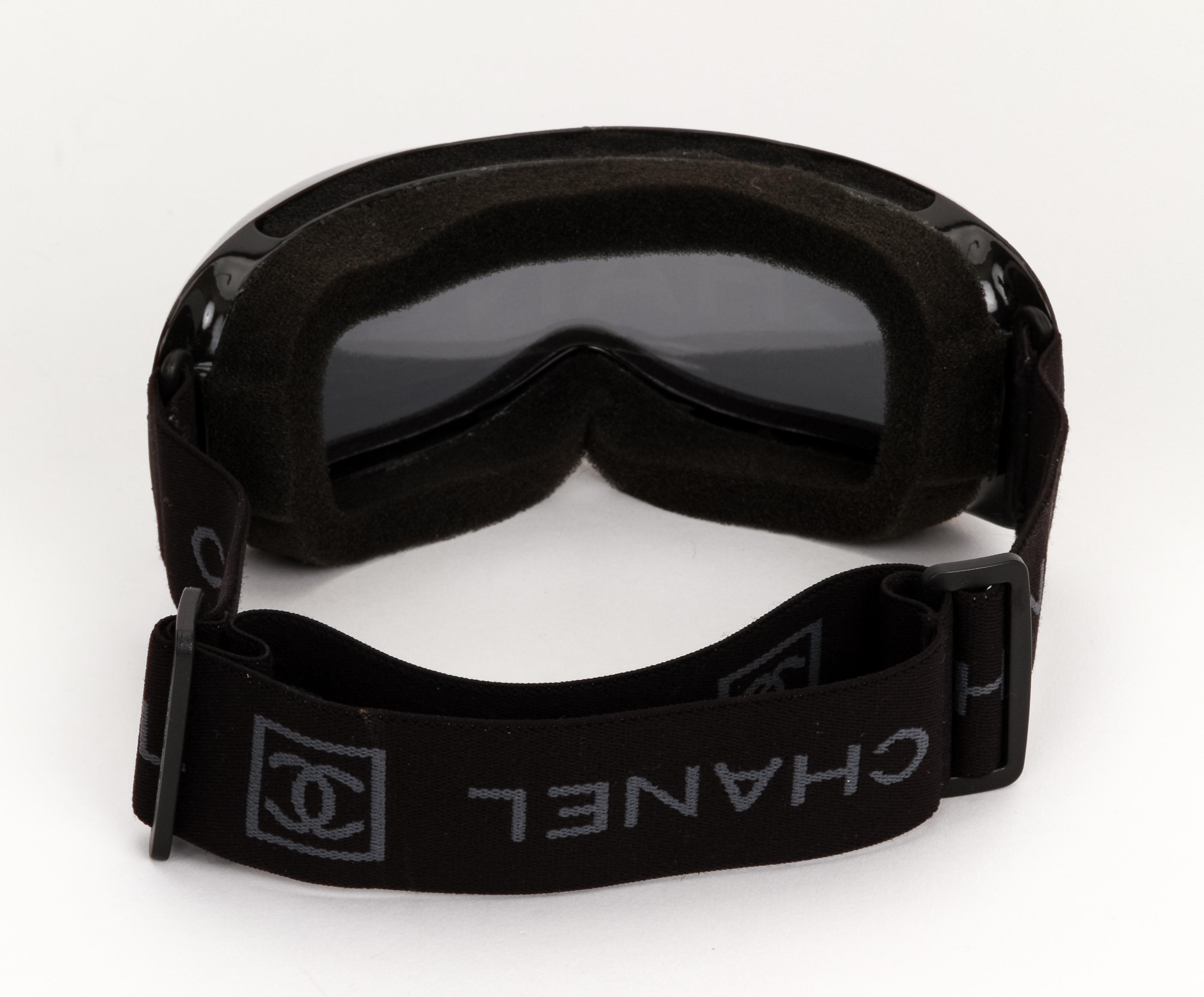 Women's Chanel Collectible Black Ski Goggles