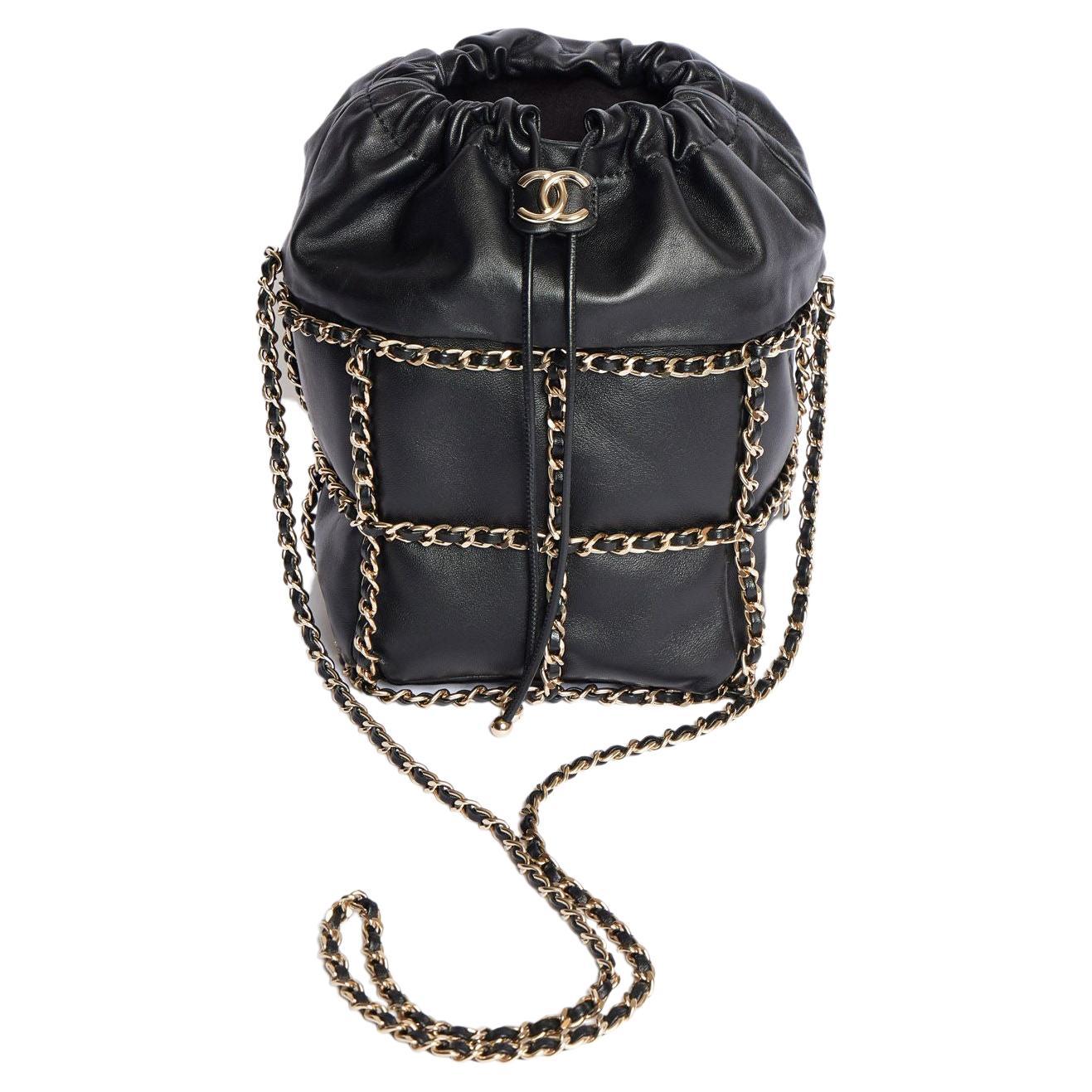 Chanel Collectible BN Bucket Chain Bag For Sale