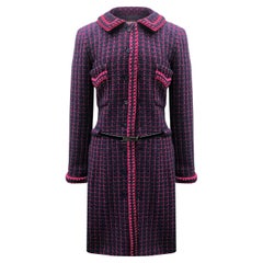 Used Chanel Collectible CC Buttons Tweed Coat