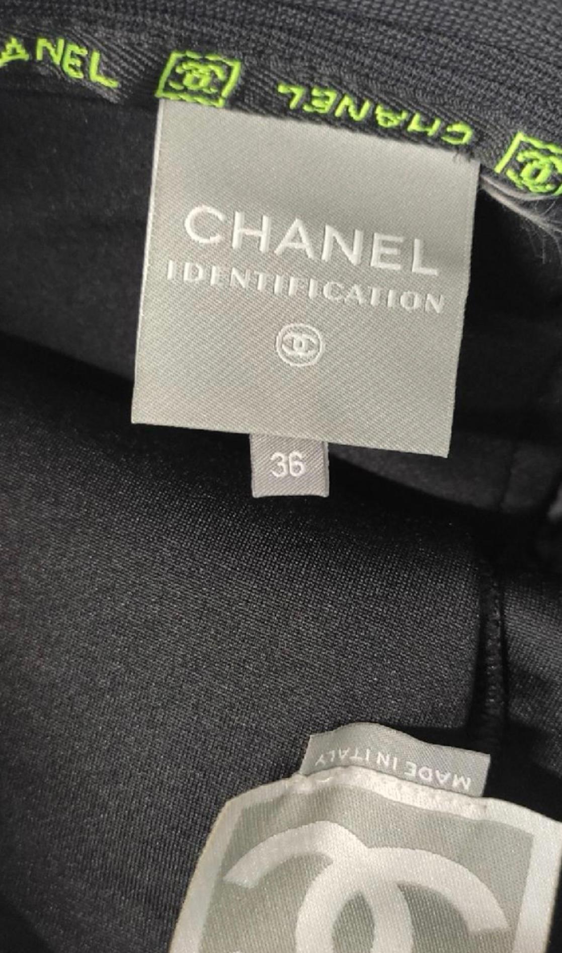 Chanel Collectible Motorcycle CC Overlay Pants For Sale 2