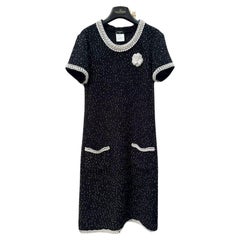 Chanel New Collectible Pearl Camellia Embellished Dress