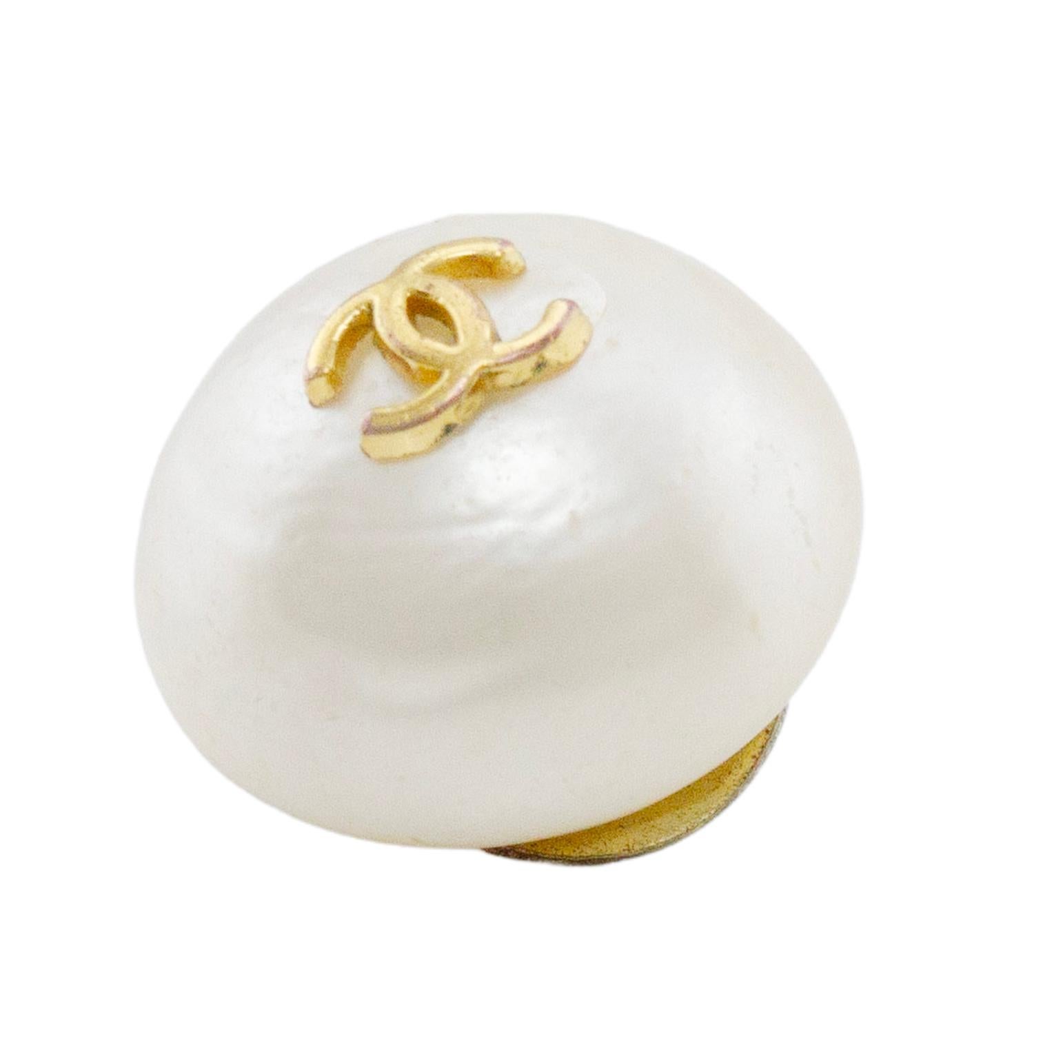 Women's Chanel Collection 24 Faux Pearl Clip On Earrings