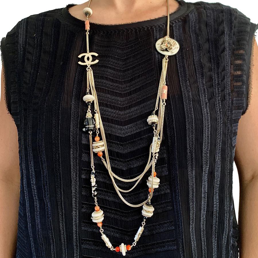 CHANEL Collector Paris Shanghai Long Necklace 4