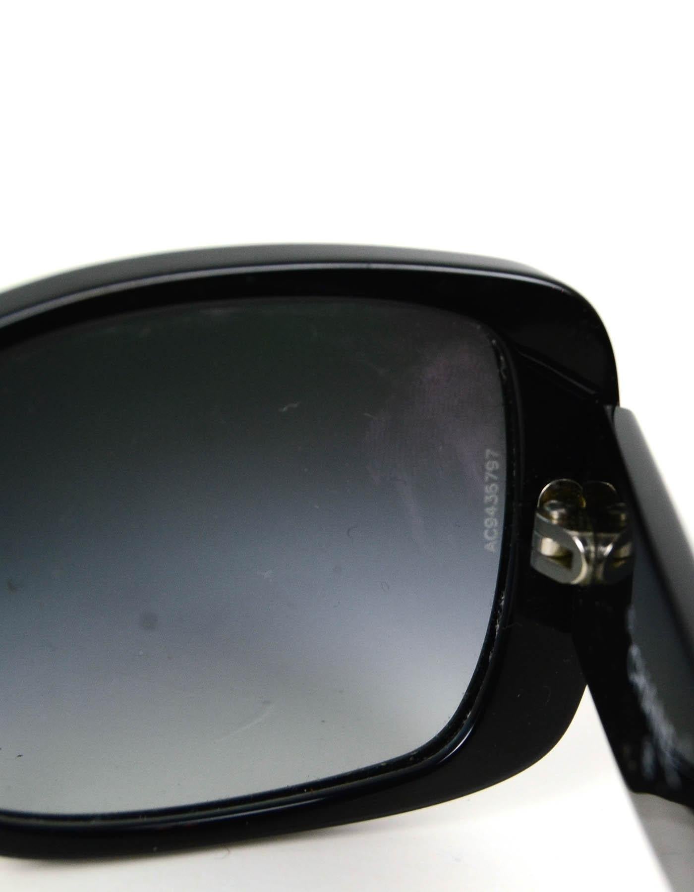 Chanel COLLECTOR'S 2013 Black Acetate Coco Silhouette Sunglasses 2