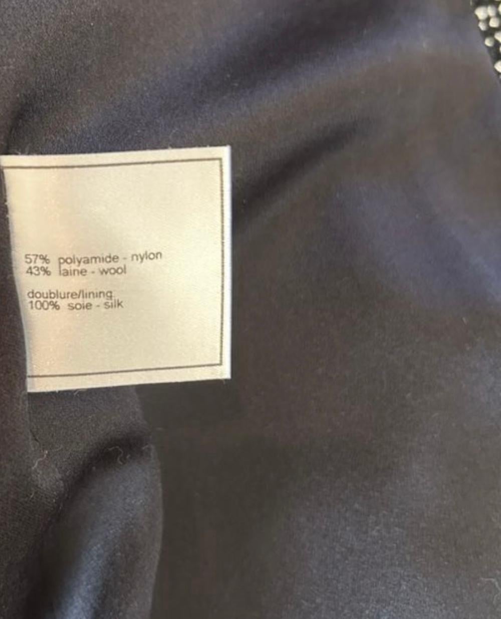 Chanel Collectors Black Maxi Tweed Coat For Sale 4