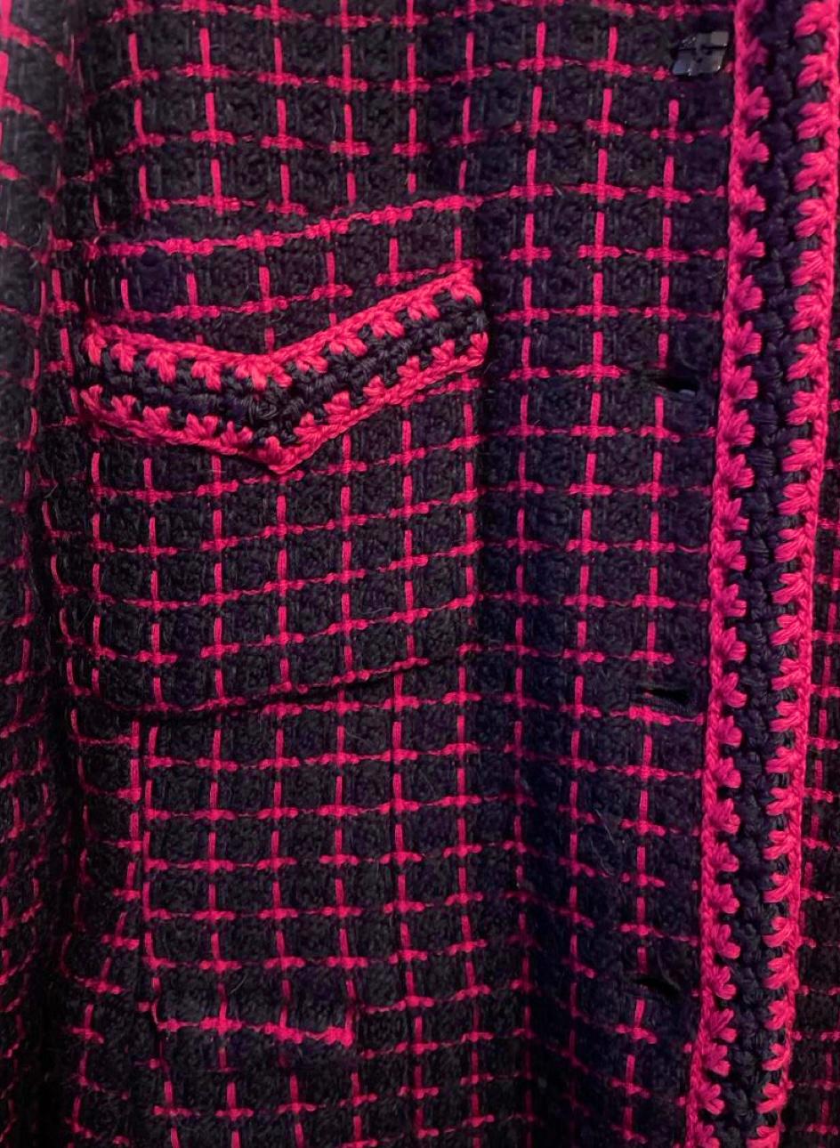 Chanel Collectors CC Buttons Bright Tweed Coat For Sale 2