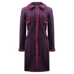 Chanel Collectors CC Buttons Bright Tweed Coat