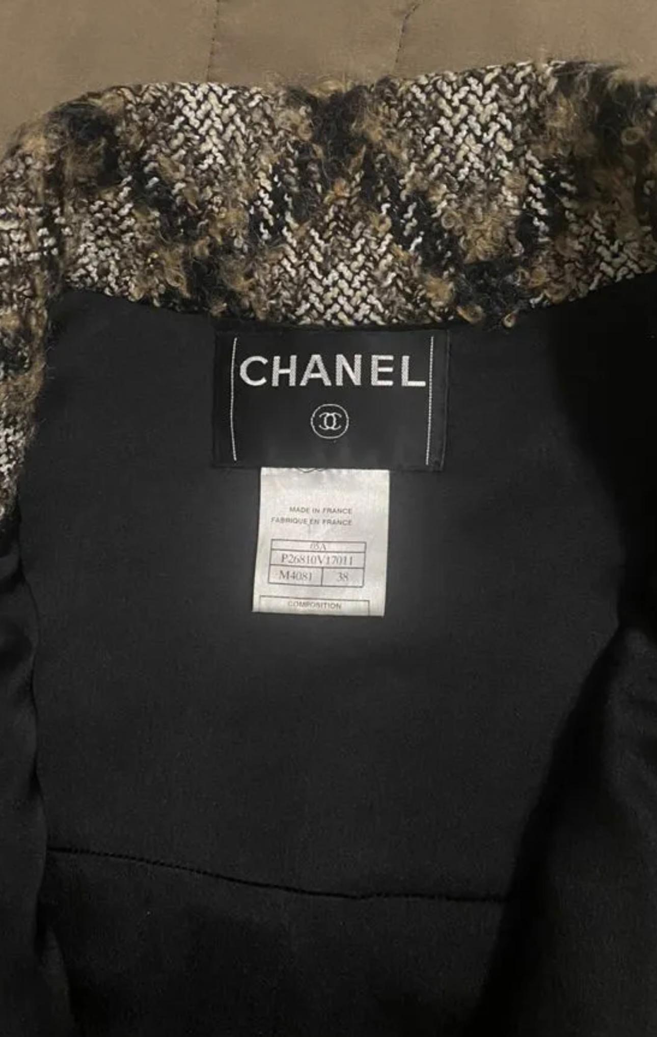Women's or Men's Chanel Collectors CC Buttons Maxi Tweed Coat For Sale