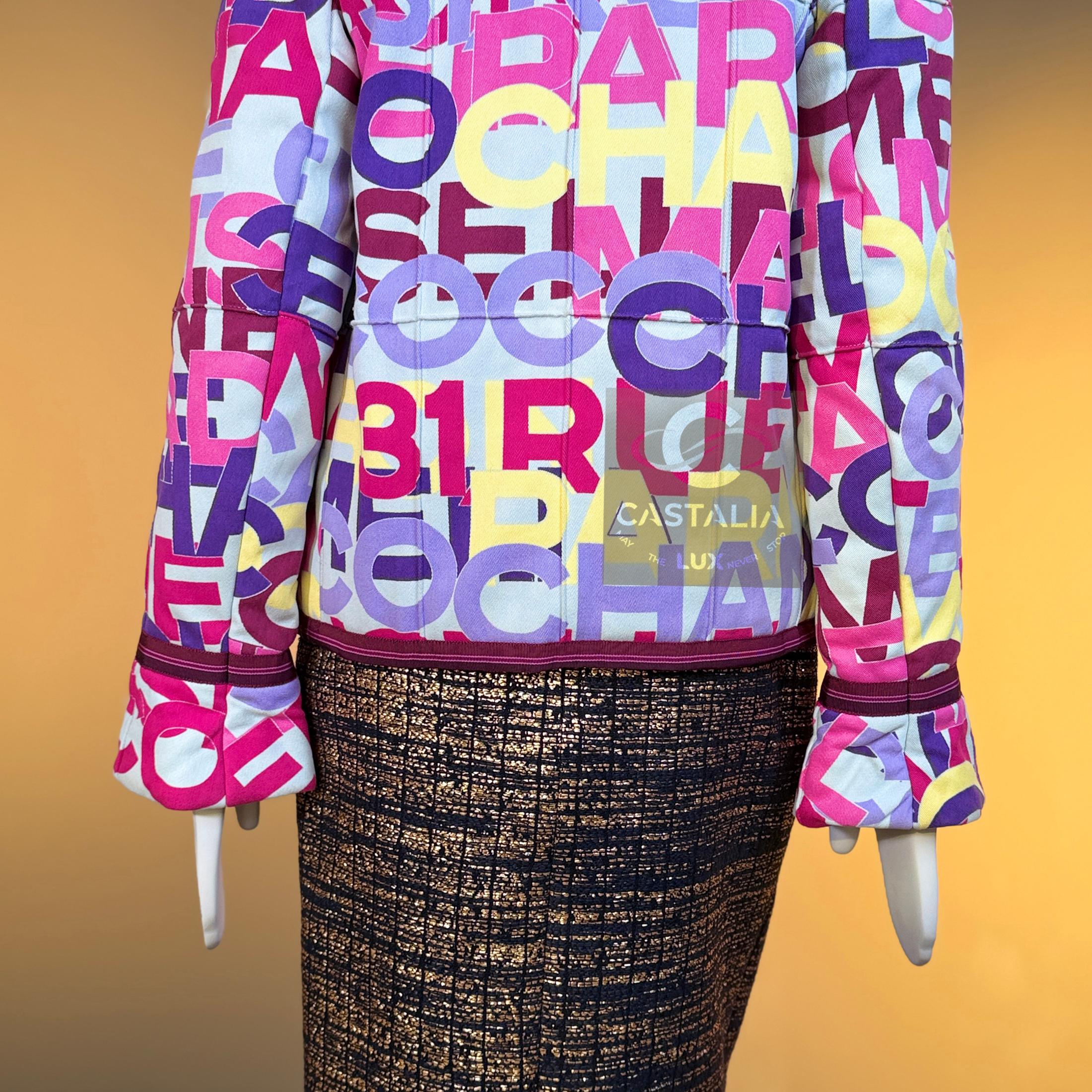 Chanel da collezione con logo CC Giacca Vintage 40 FR in vendita 8