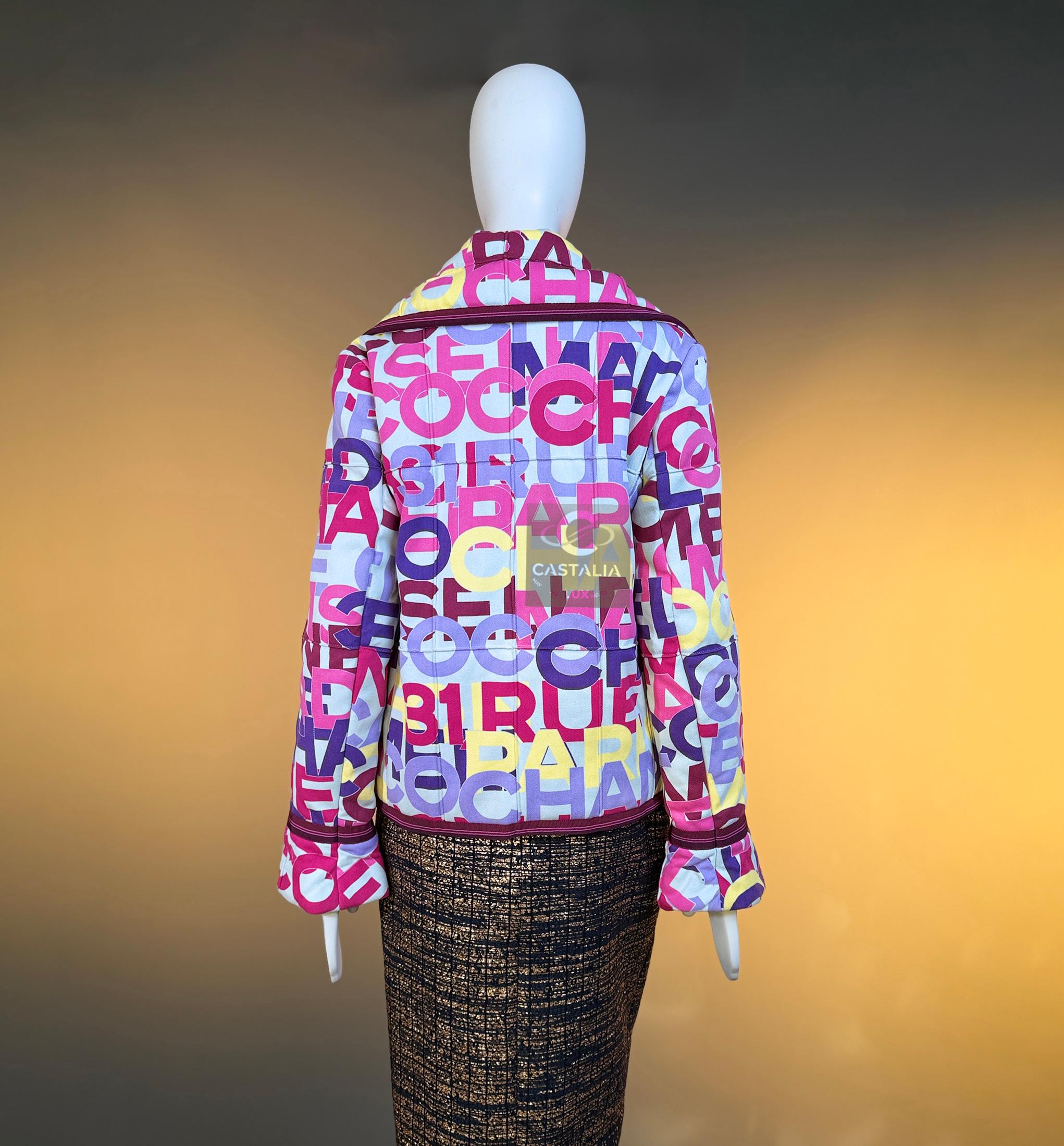 Chanel da collezione con logo CC Giacca Vintage 40 FR in vendita 9