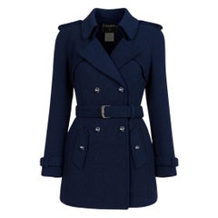 CHANEL Collectors CC Plane Buttons Belted Tweed Jacket 38 FR