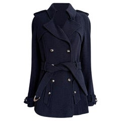 Chanel Collectors CC Plane Buttons Belted Tweed Jacket 38 FR