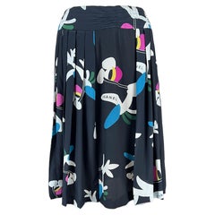 Chanel Collectors CC Planes Quilted Skirt