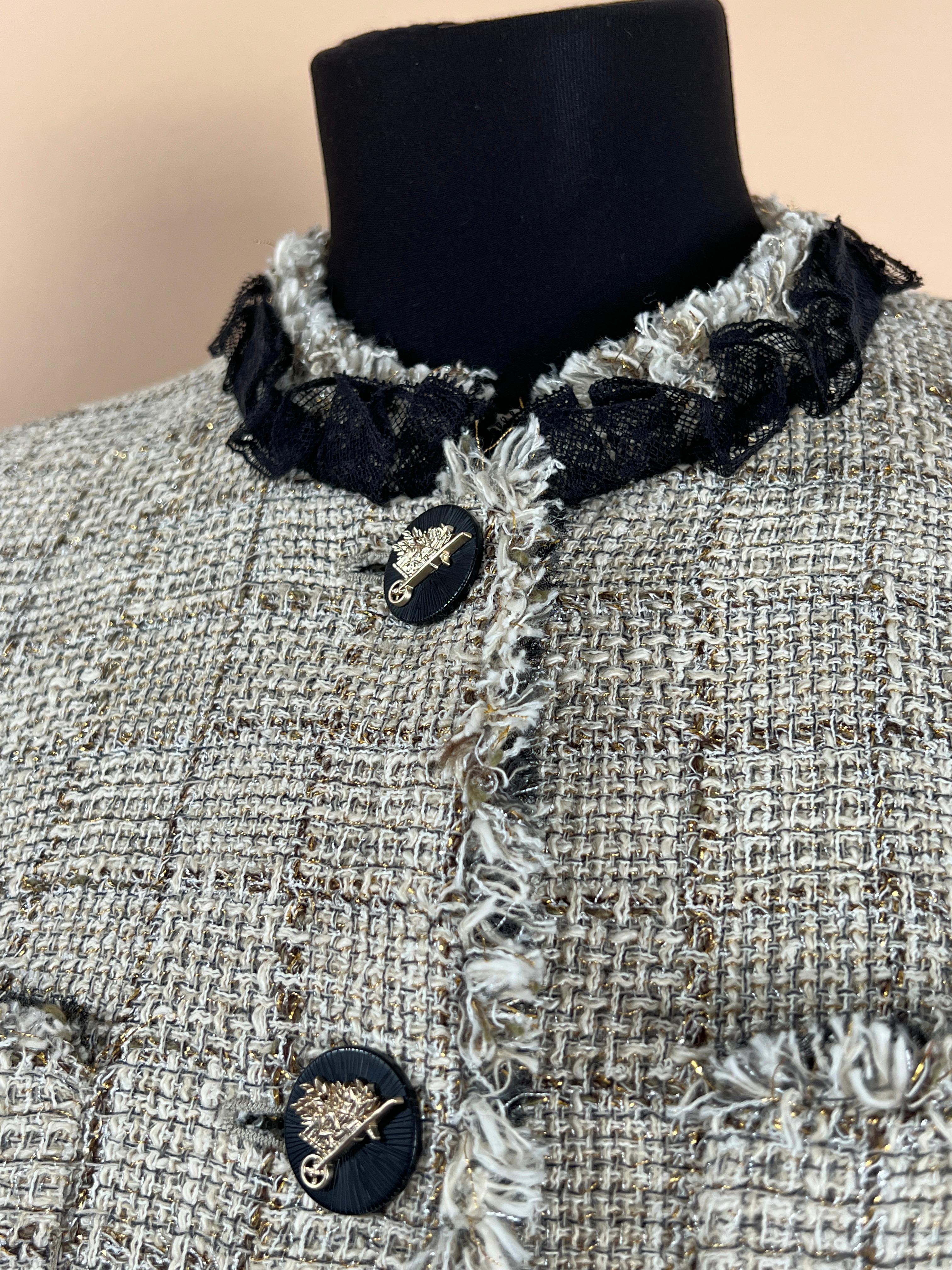 Chanel Collectors Ruffled Tweed Jacket 8