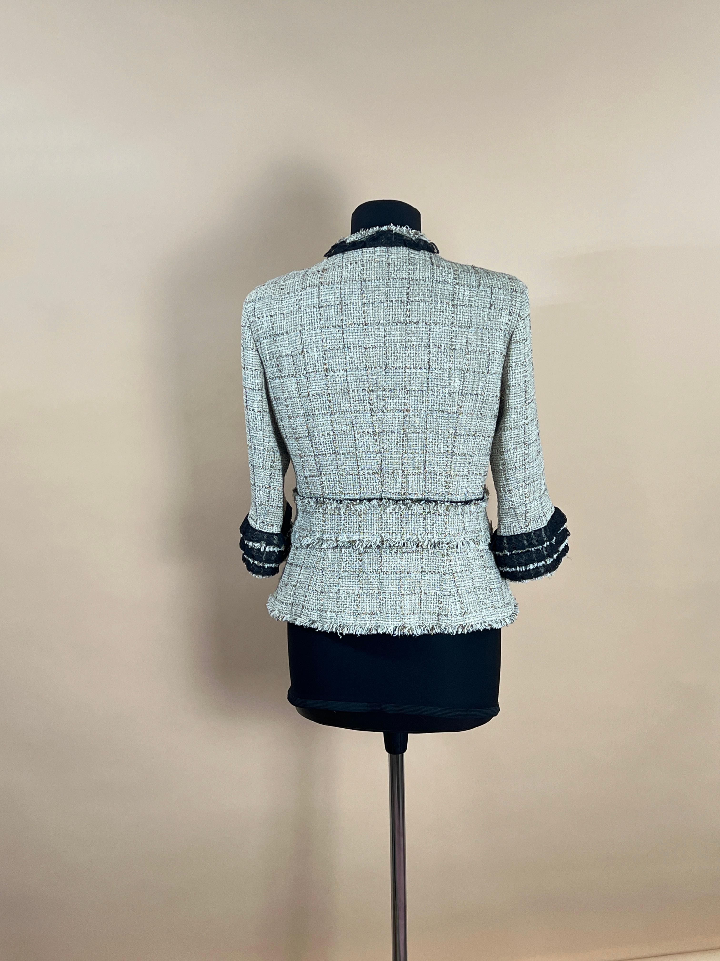 Chanel Collectors Ruffled Tweed Jacket 10