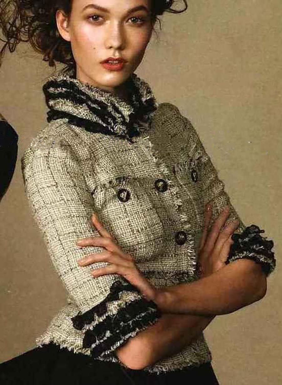 Women's or Men's Chanel Collectors Ruffled Tweed Jacket
