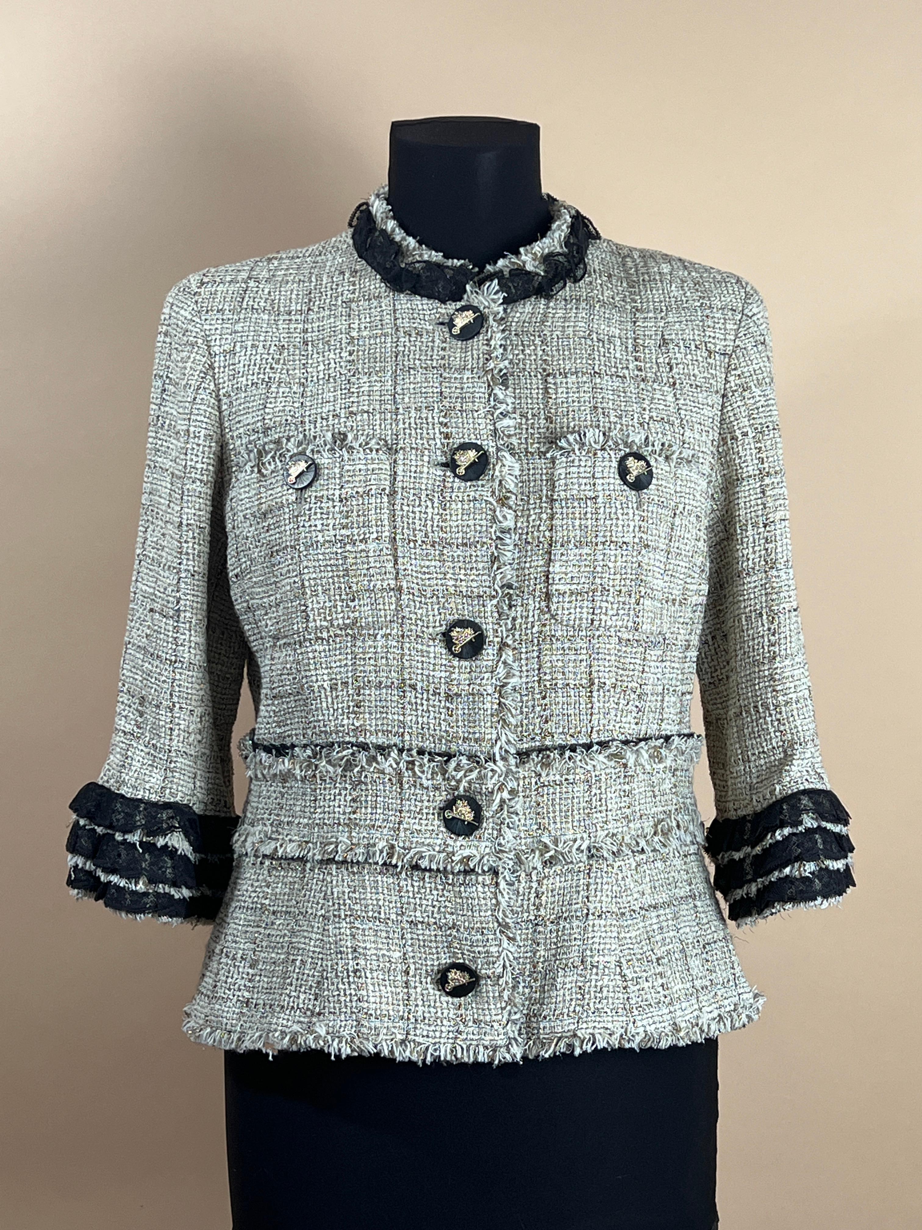 Chanel Collectors Ruffled Tweed Jacket 3